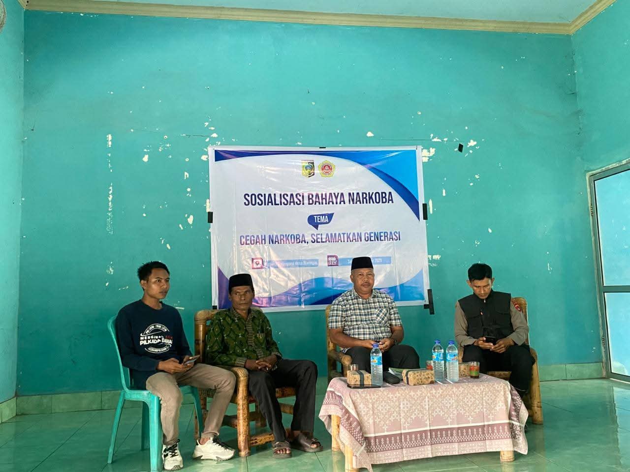 Karang Taruna Desa Waringin Sosialisasikan Bahaya Narkoba Untuk pelajar.