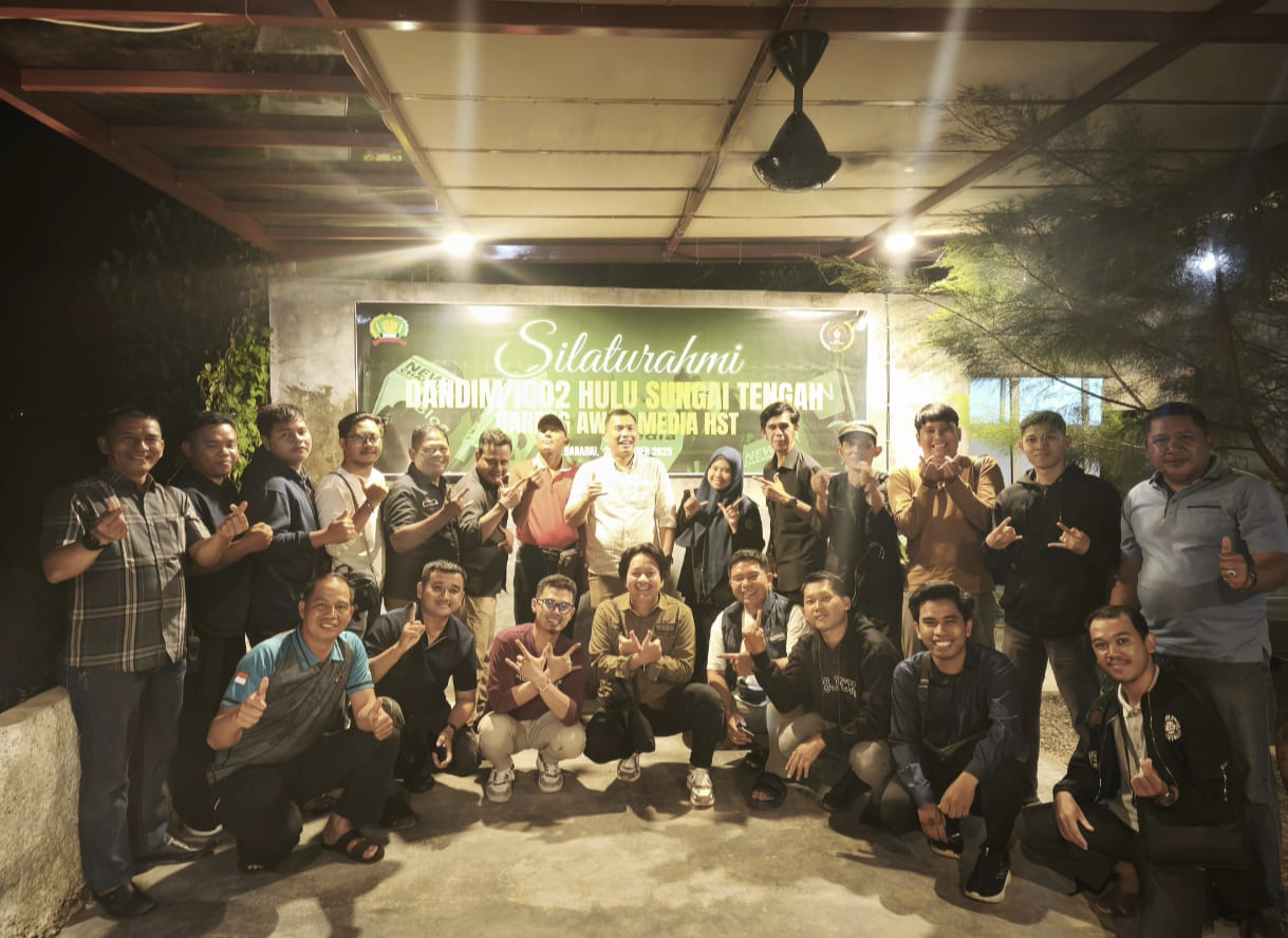Kodim 1002/HST Jalin Keakraban dengan Insan Pers, Perkuat Sinergi Pemberitaan Daerah