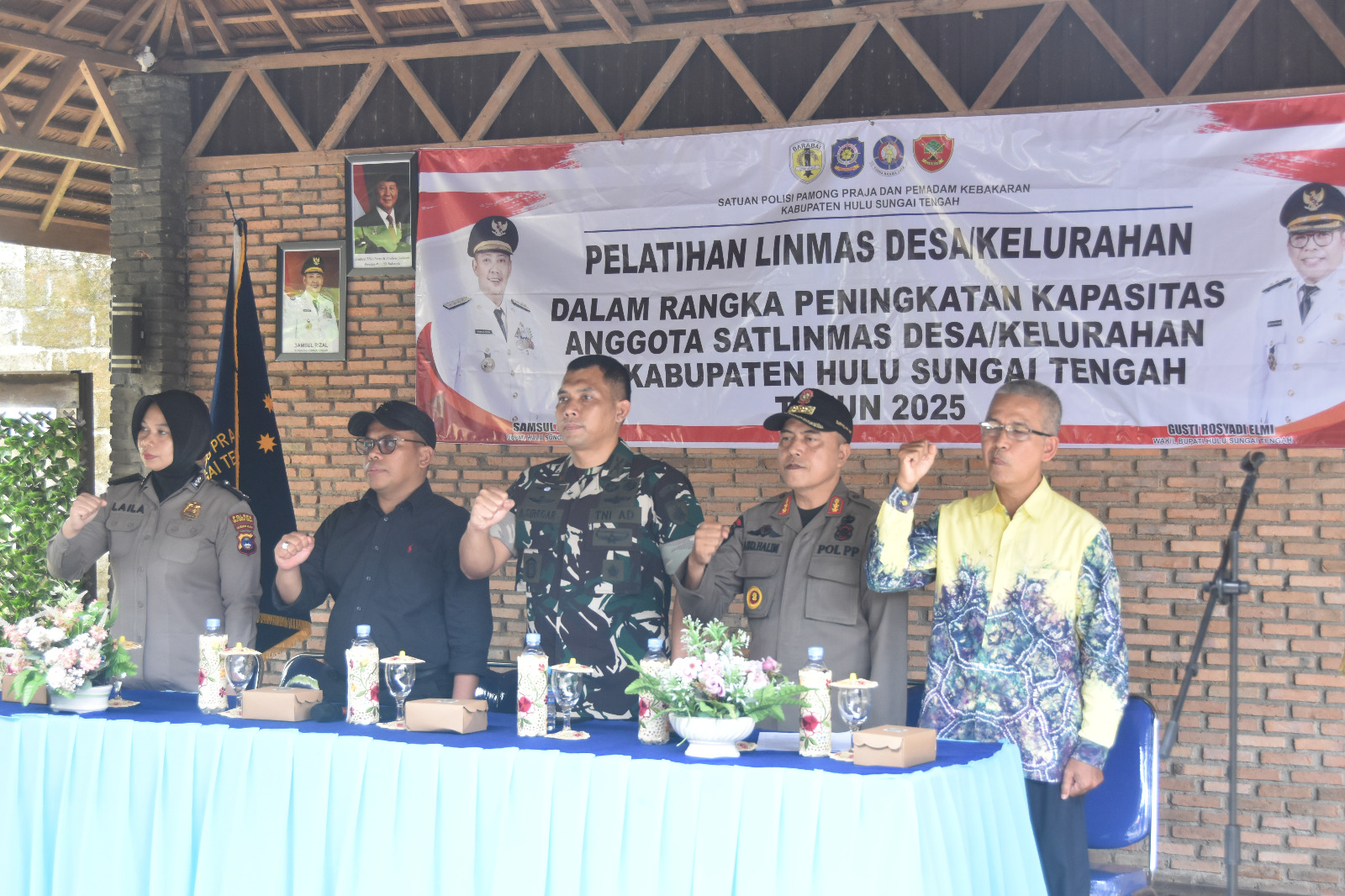 Satlinmas HST Diperkuat, Dandim 1002/HST Tekankan Peran Strategis dalam Perlindungan Masyarakat