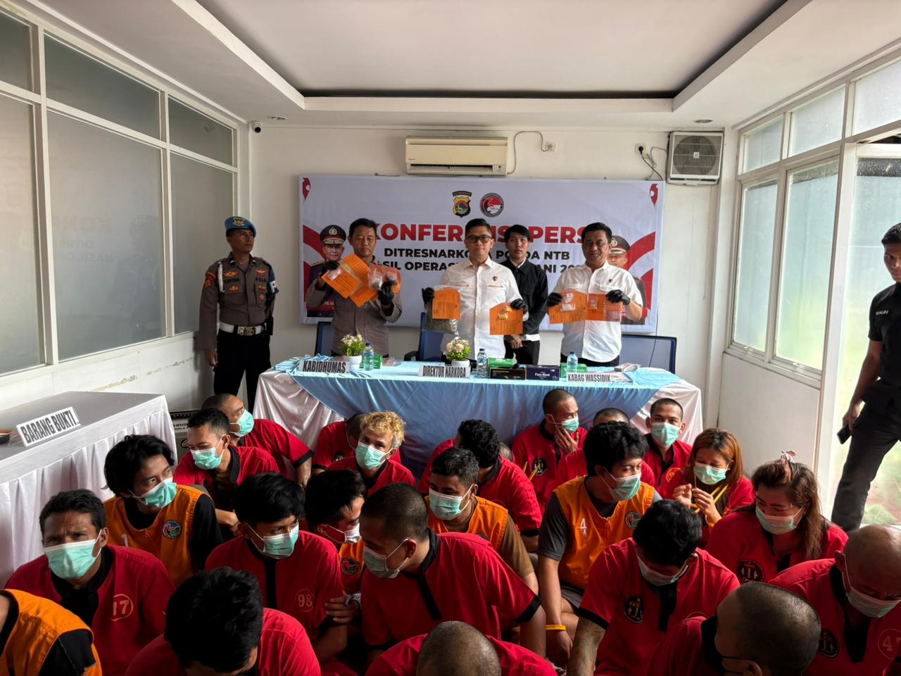 Ratusan Gram Narkoba Disita, Operasi Antik Rinjani 2025 Tutup Tahun dengan 112 Kasus