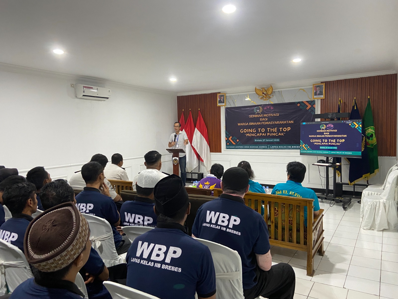 Bangun Harapan dan Karakter Warga Binaan, Lapas Brebes Gelar Seminar Motivasi dan Apresiasi Mitra Pembinaan