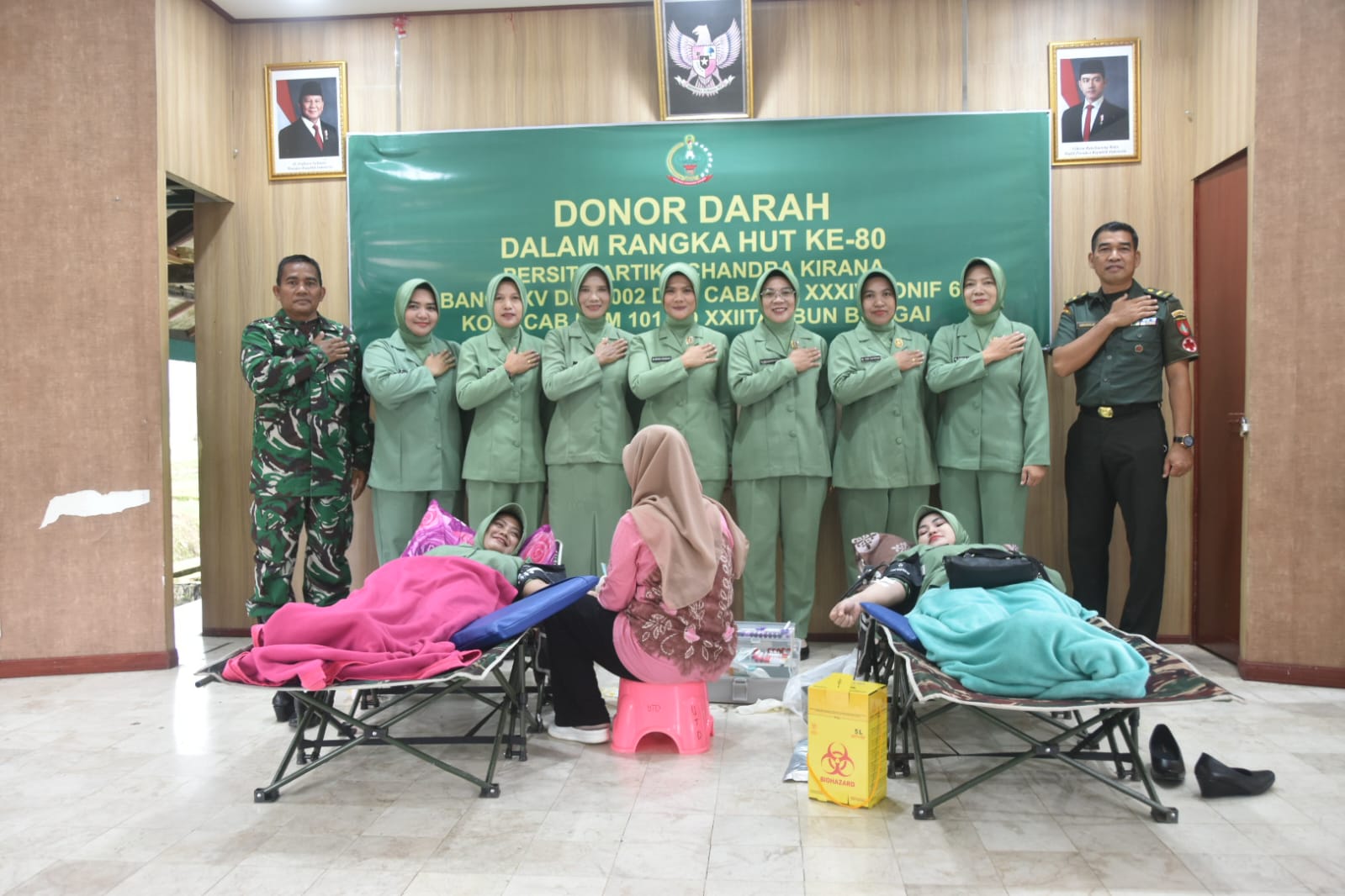 Peduli Sesama, Persit Cabang XXV Kodim 1002 Himpun 50 Kantong Darah untuk Pasien