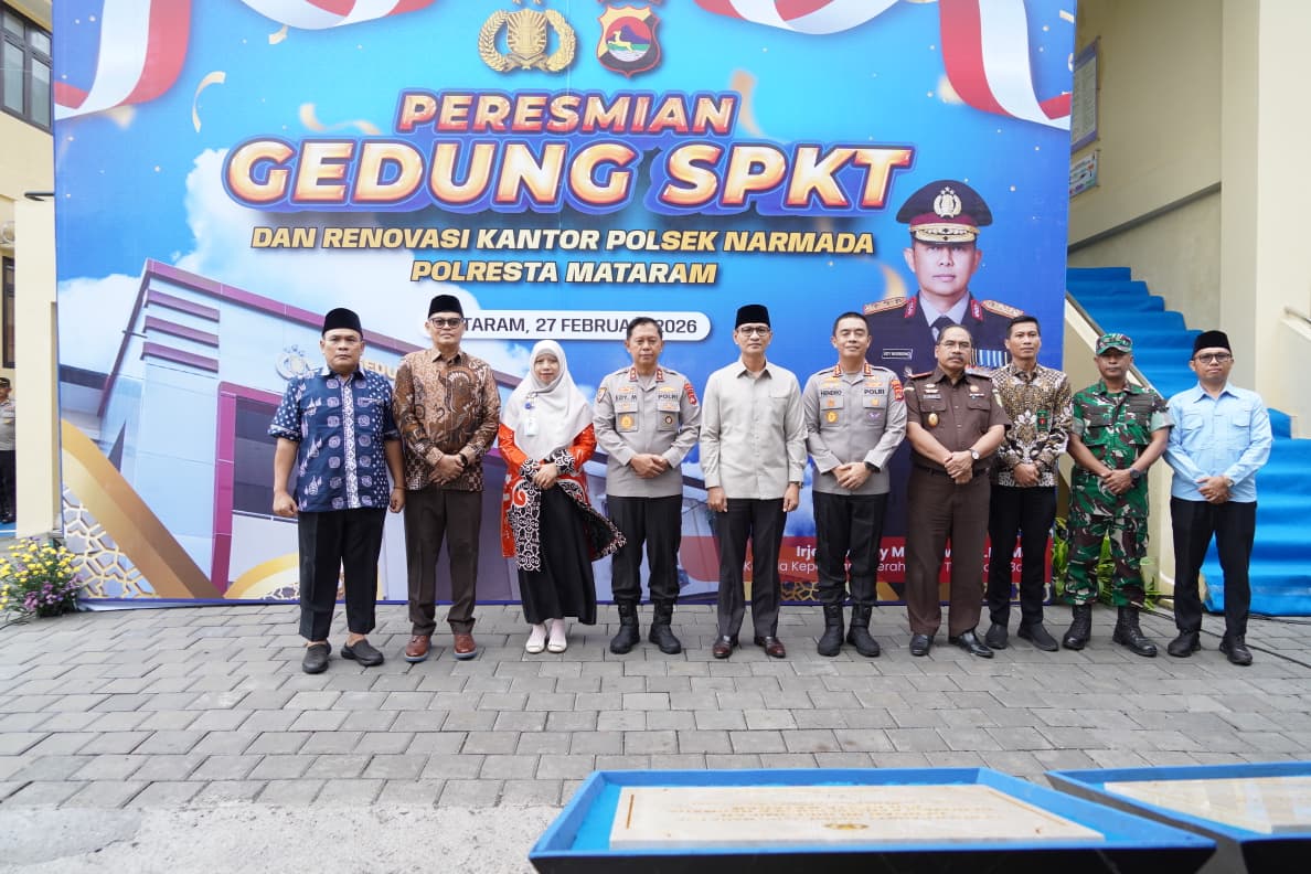 Kapolda NTB Resmikan Gedung SPKT Polresta Mataram, Tegaskan Komitmen Pelayanan Presisi