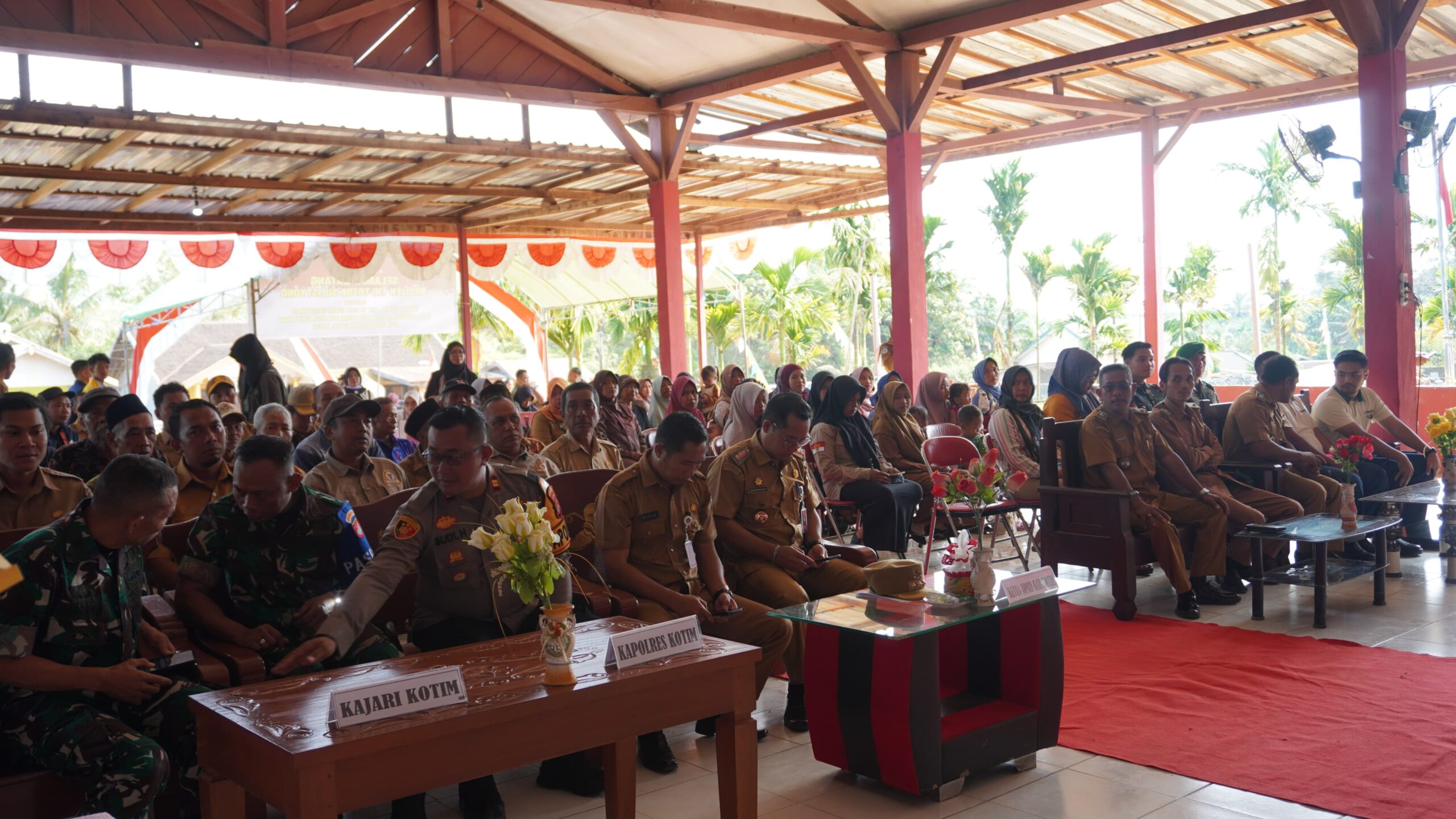 Dansatgas TMMD ke 127 Kodim 1015/Sampit Sampaikan Paparan Progres Pembangunan TMMD ke 127,Tim Wasev Mabes AD