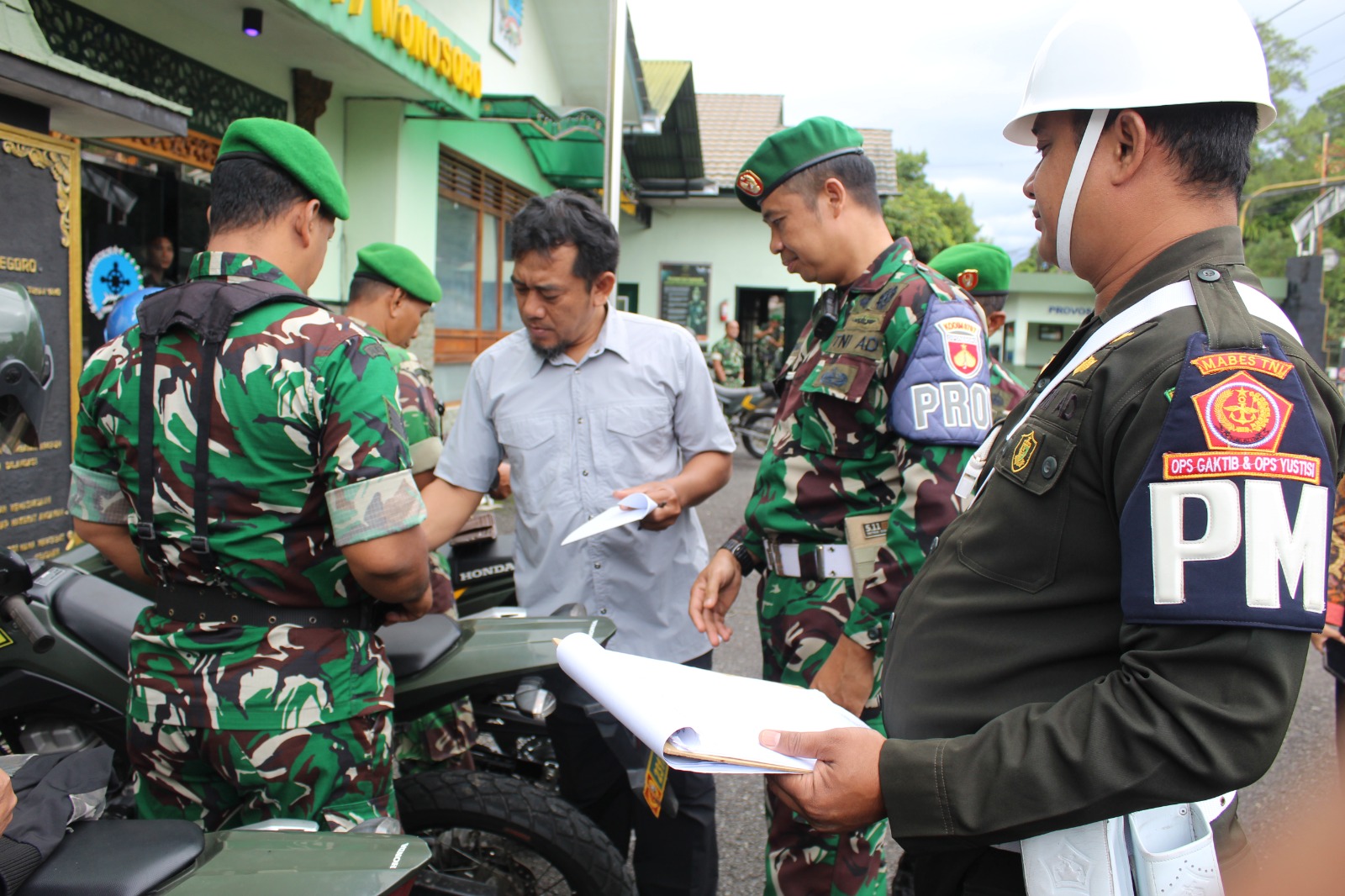 Subdenpom Magelang Gelar Operasi Gaktib di Kodim 0707/Wonosobo, Tekankan Disiplin Berkendaraan demi Keselamatan Anggota