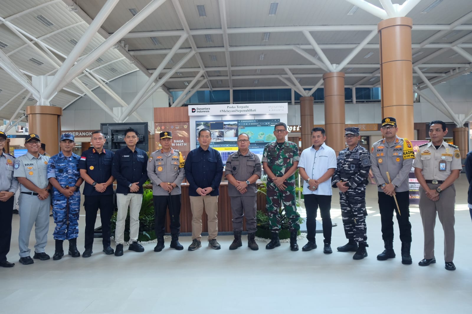 Forkopimda NTB Tinjau Posko Angkutan Lebaran, Danrem 162/WB Pastikan Dukungan Pengamanan TNI