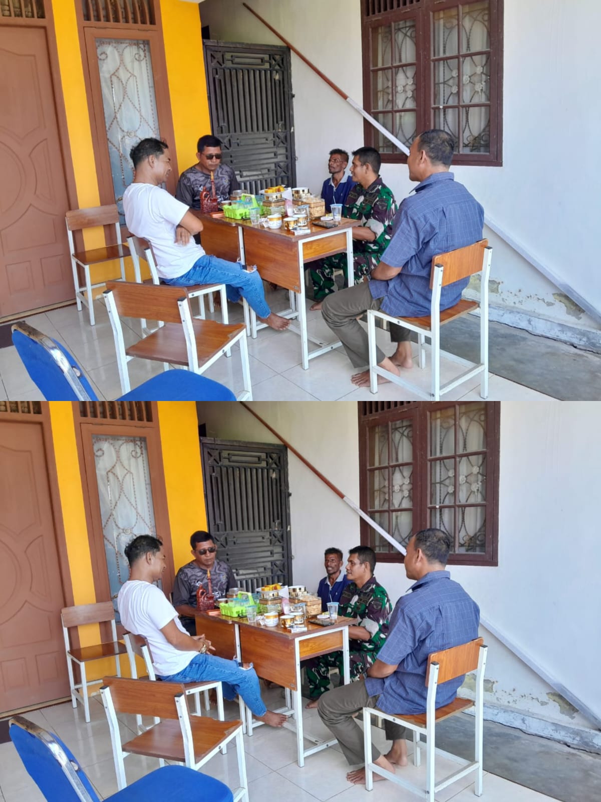 Edukasi Ketertiban dan Ketahanan Pangan, Pelda T. Fahrial Putra Laksanakan Komsos dengan Warga