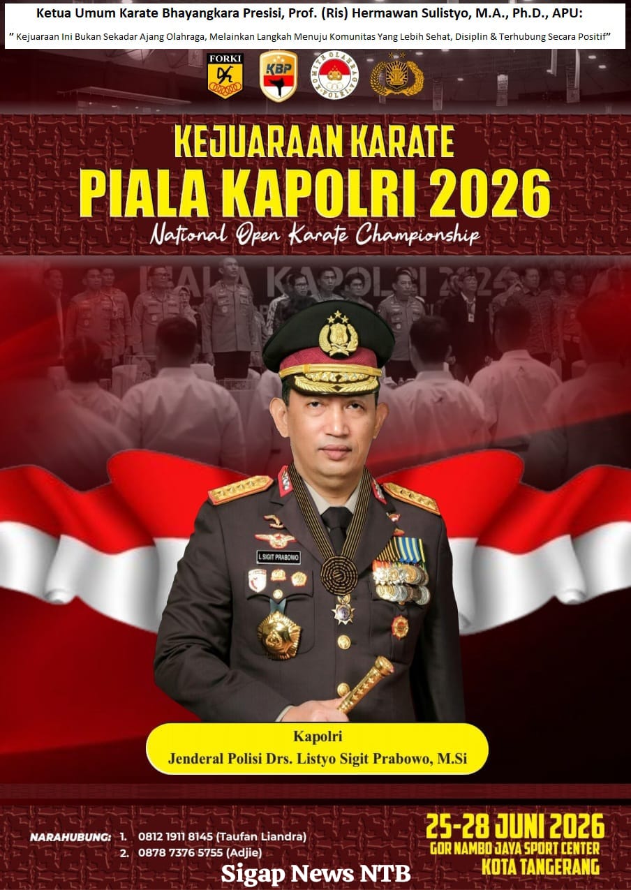 Piala Kapolri 2026 Jadi Panggung Atlet Karate, Junjung Sportivitas dan Prestasi