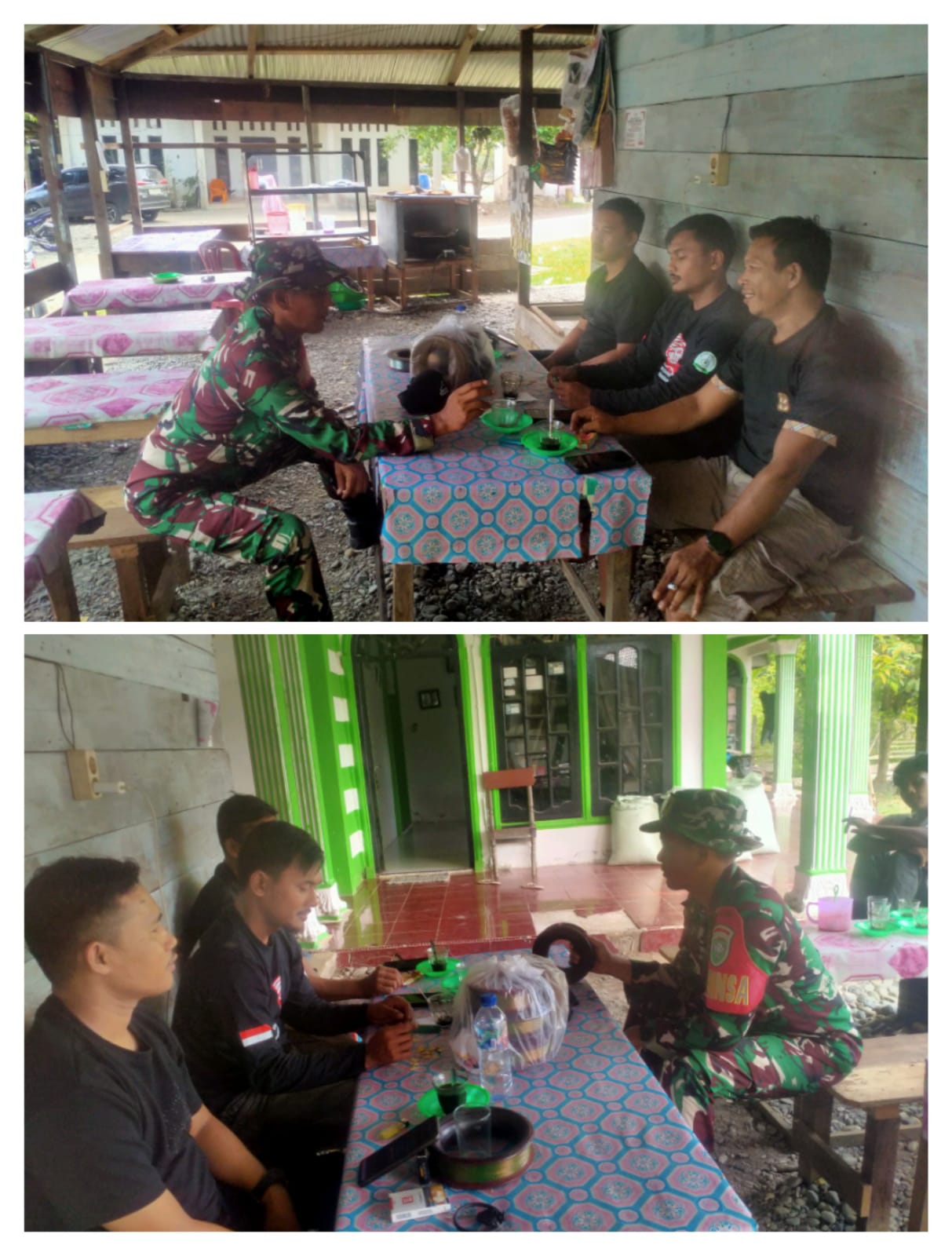 Jalin Silaturahmi, Babinsa Komsos Bersama Warga di Gampong Mugo Rayeuk