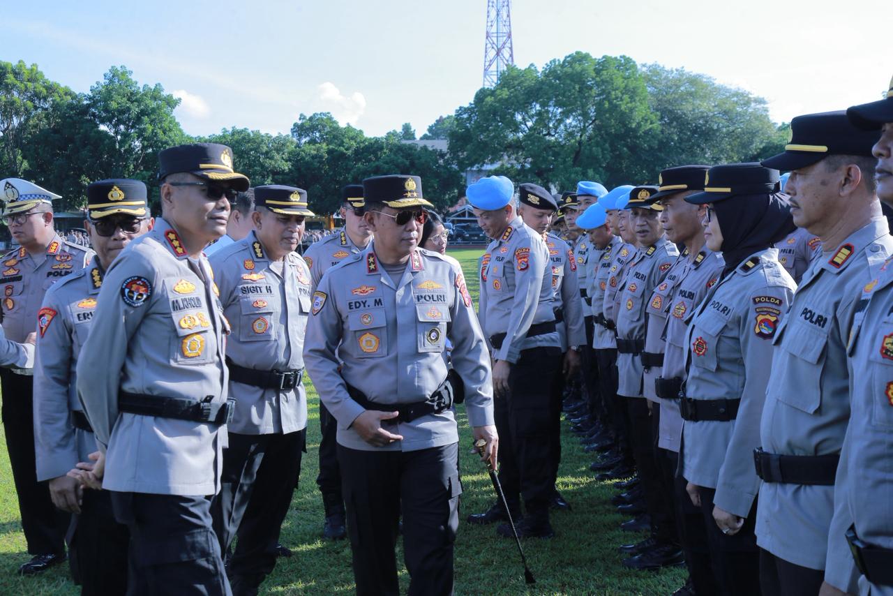 Pimpin Apel Kesiapan Kontijensi Aman Nusa I 2026, Kapolda NTB Tekankan 6 Hal Penting Kepada Personel