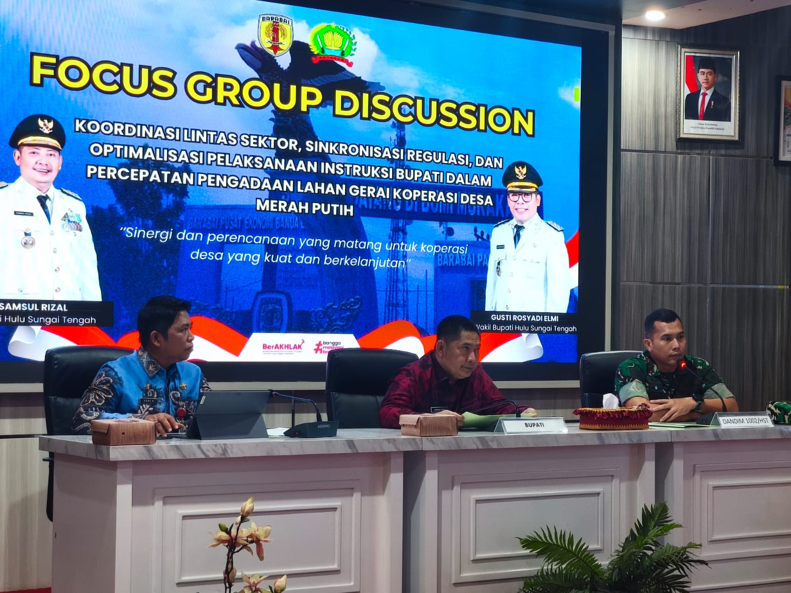 Percepat Program Nasional, Lahan Koperasi Desa di HST Jadi Fokus Bersama