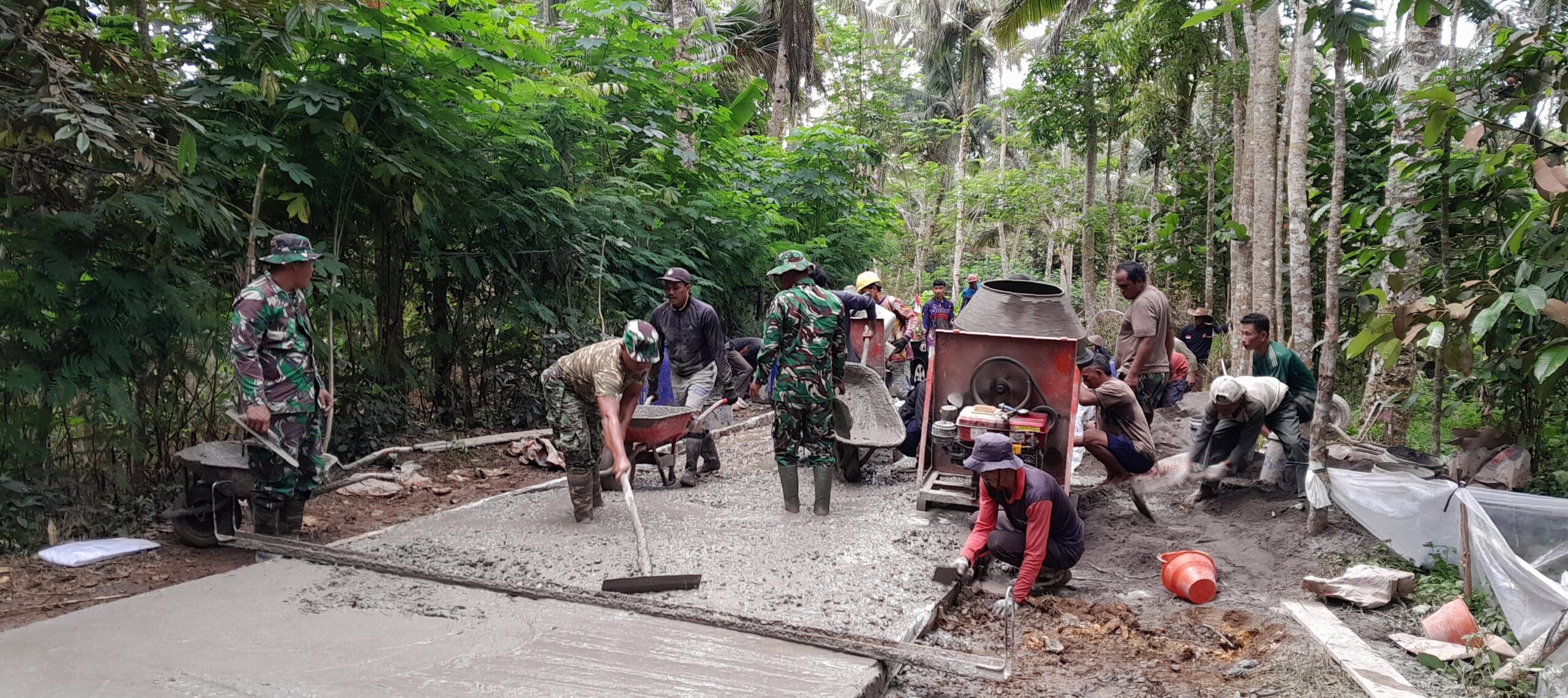 Pra TMMD Sengkuyung Tahap II Kodim 0707/Wonosobo Digelar di Desa Grugu Kaliwiro, Target Betonisasi 736 Meter Jalan Usaha Tani Dikebut