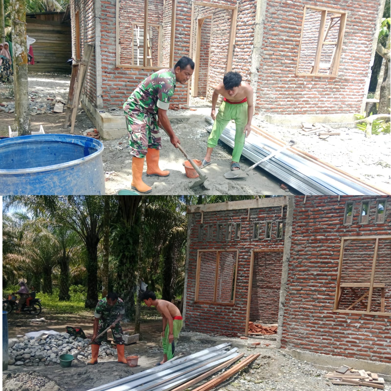 Aksi Nyata Babinsa Posramil 05/Pante Ceureumen, Ringankan Beban Warga Lewat Gotong Royong