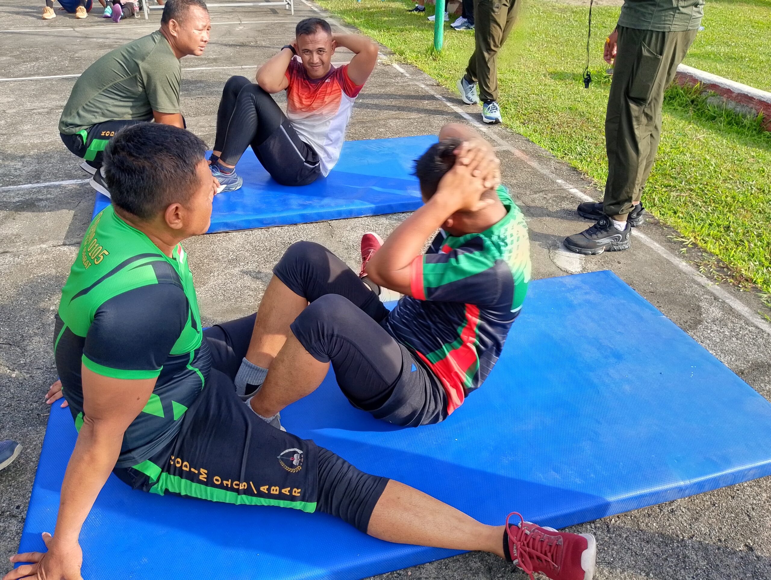Jaga Stamina dan Uji Kemampuan Fisik, Prajurit Kodim 0105/Abar Laksanakan Kesamaptaan Jasmani Periodik