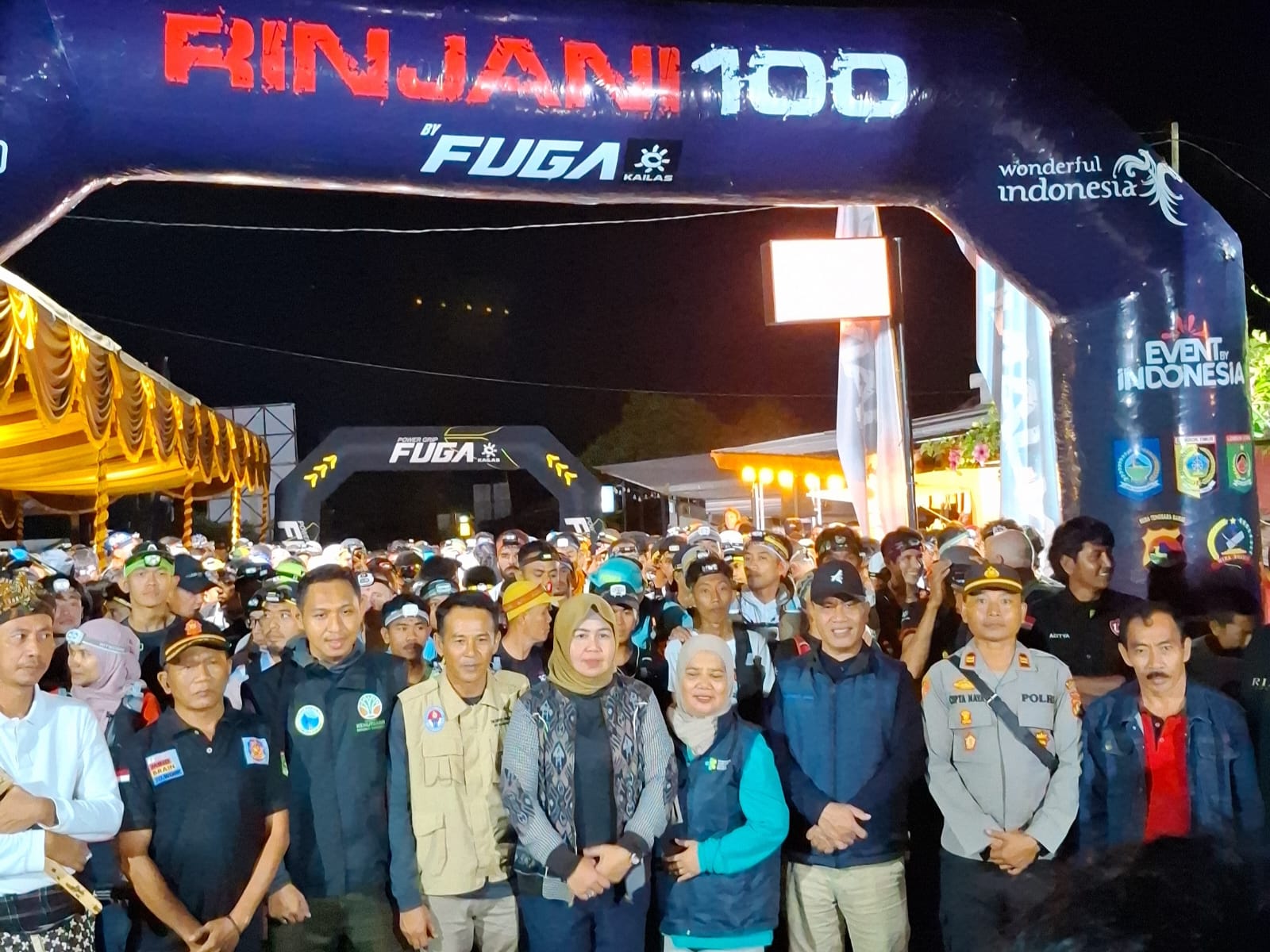 Polsek Bayan Perketat Pengamanan Rinjani 100 Ultra 2026, Ratusan Pelari Dunia Start Aman dari Senaru