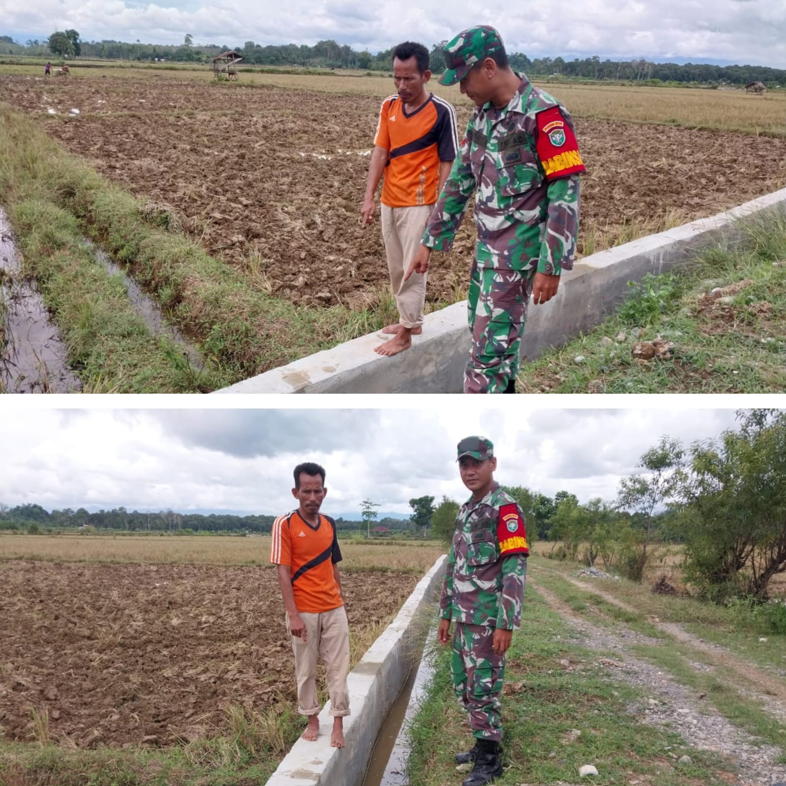 Sinergi Babinsa Posramil 05/Pante Ceureumen dan Warga, Pastikan Irigasi Lancar Jelang Musim Tanam