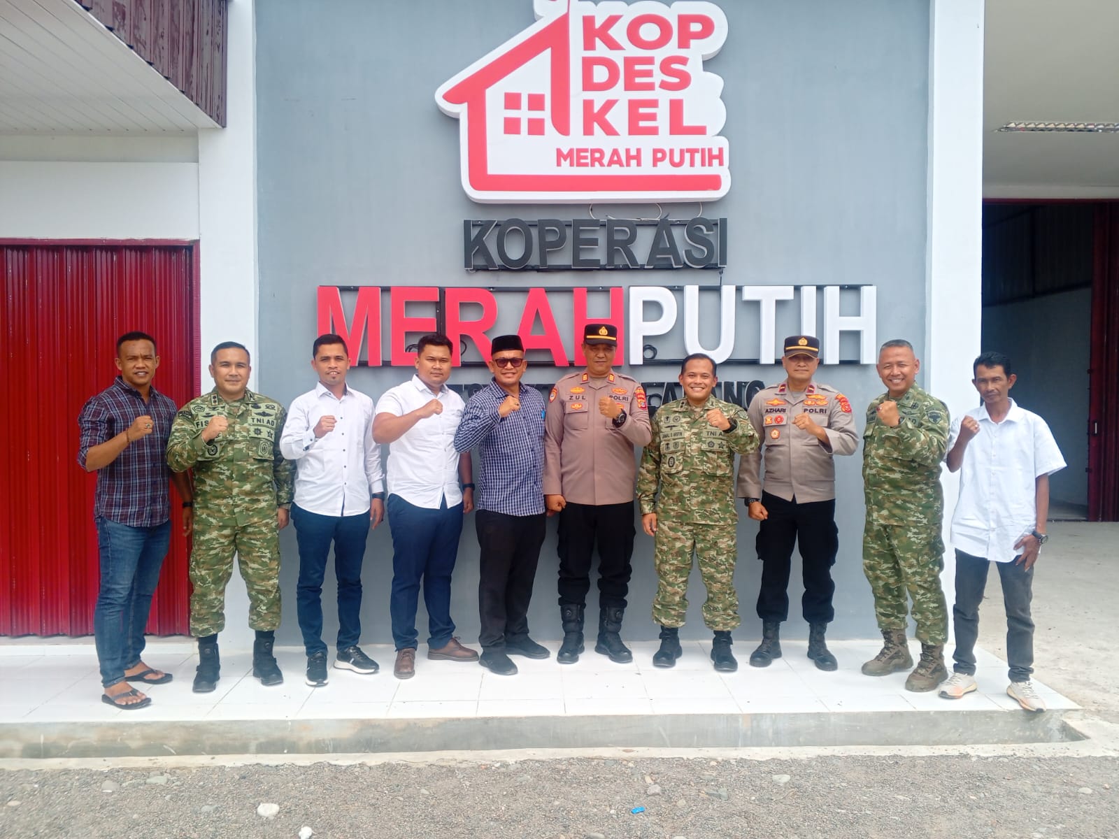 Dandim 0103/Aceh Utara Hadiri Launching 1061 Titik KDKMP di Wilayah Kodam Iskandar Muda