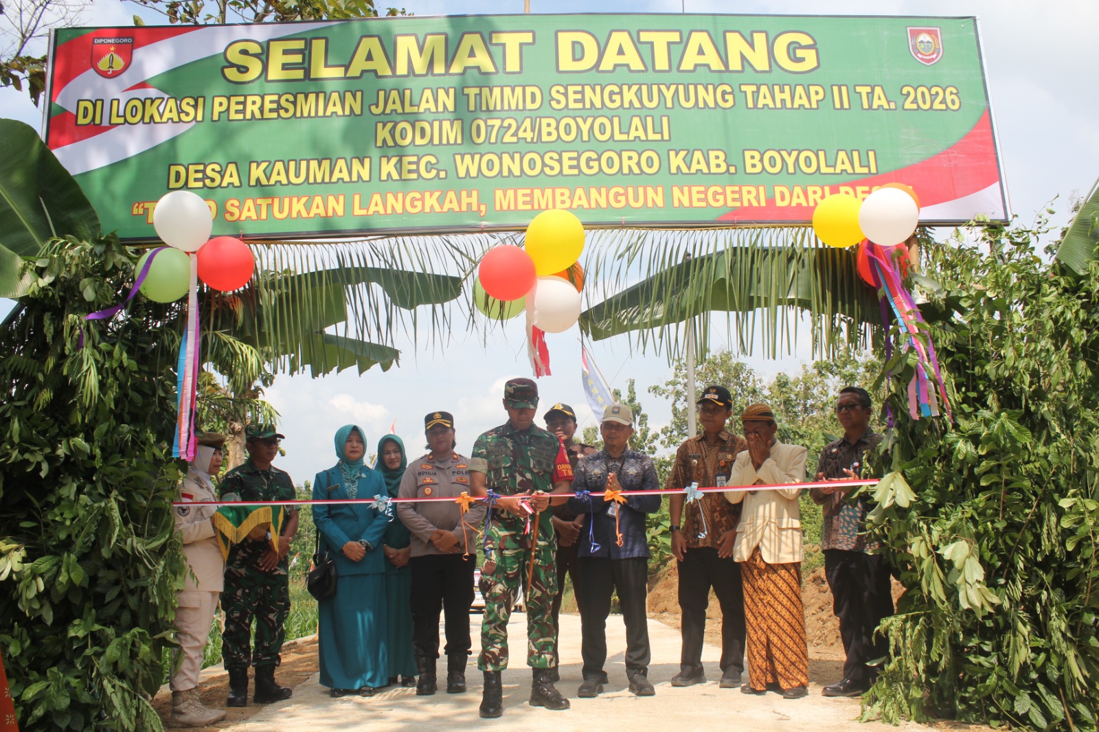 TMMD Ditutup, Semangat Gotong Royong TNI dan Warga Bangun Desa Kian Menguat