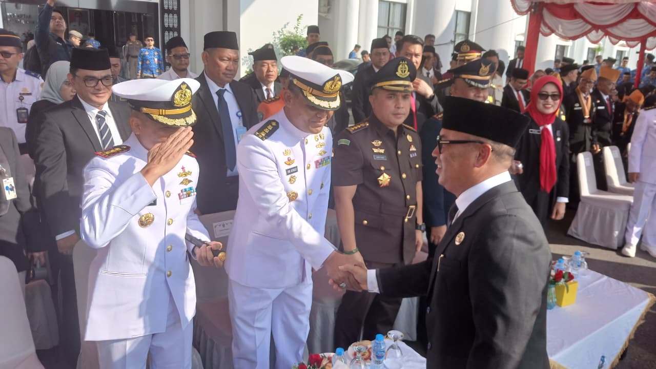ASTER PANGKOARMADA I HADIRI UPACARA HARI LAHIR PANCASILA TINGKAT PROVINSI KEPRI