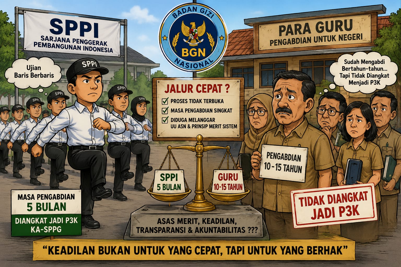 Dugaan Pelanggaran Administrasi dalam Pengangkatan SPPI Menjadi PPPK, PKSN NTB Angkat Bicara