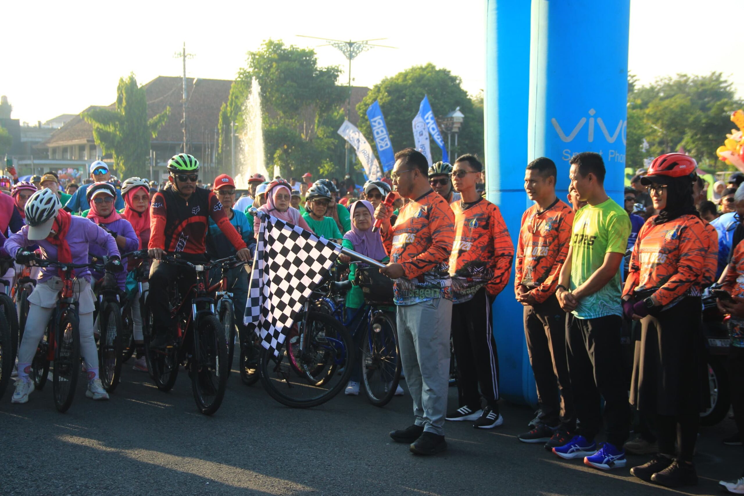 Kodim Sragen gelar fun bike dan senam sehat berhadiah sepeda motor 