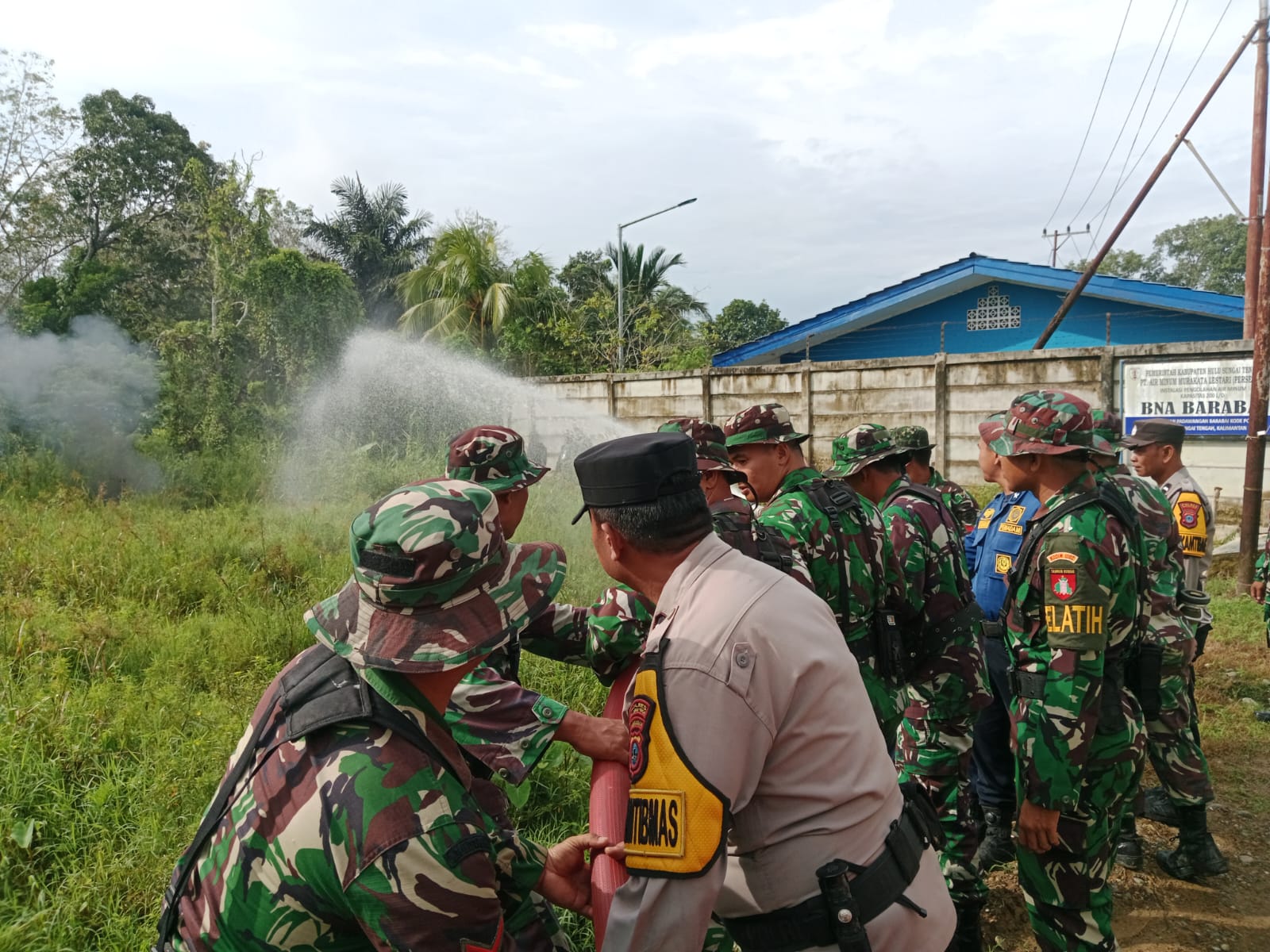 Antisipasi Karhutla, Kodim 1002/HST Gelar Latihan Aplikasi Bersama Instansi Terkait