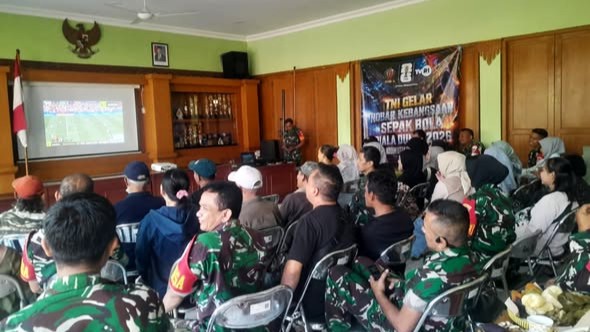 Kodim 0734/Kota Yogyakarta Gelar Nobar Kebangsaan Piala Dunia 2026 Bersama Masyarakat