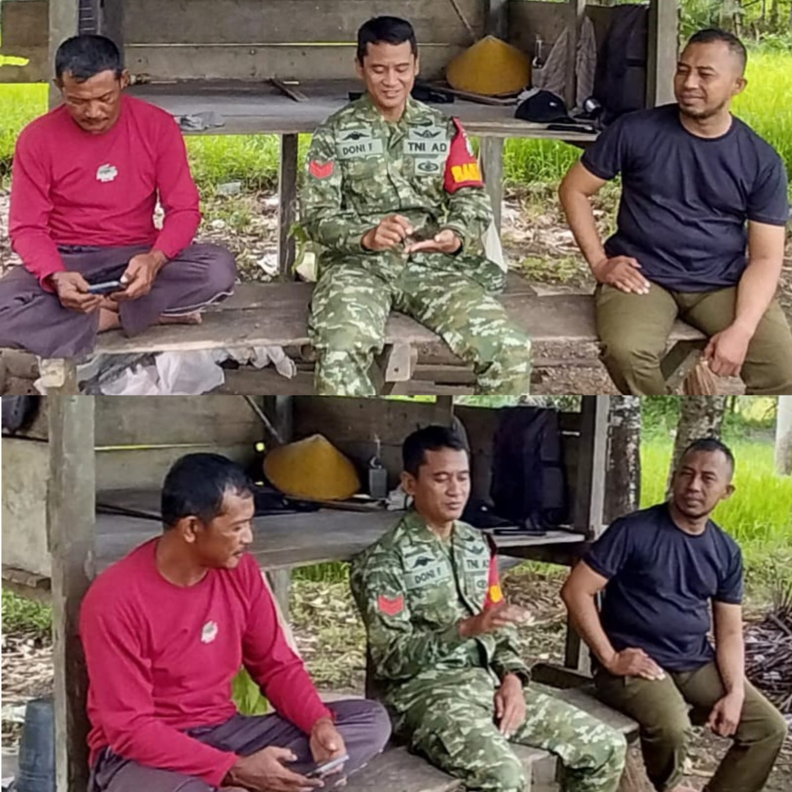 Melalui Komsos, Babinsa Posramil 05/Pante Ceureumen Ajak Warga Tingkatkan Keimanan dan Kerukunan