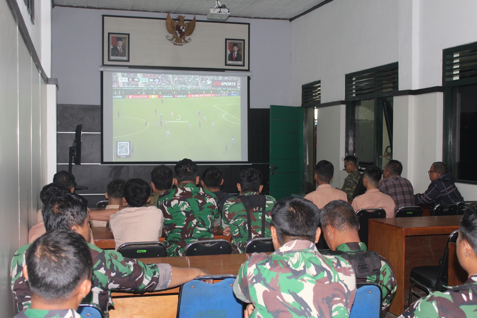 Kodim 0707/Wonosobo Kembali Gelar Nobar Piala Dunia 2026 Meksiko vs Korea Selatan, Pererat Silaturahmi TNI-Masyarakat