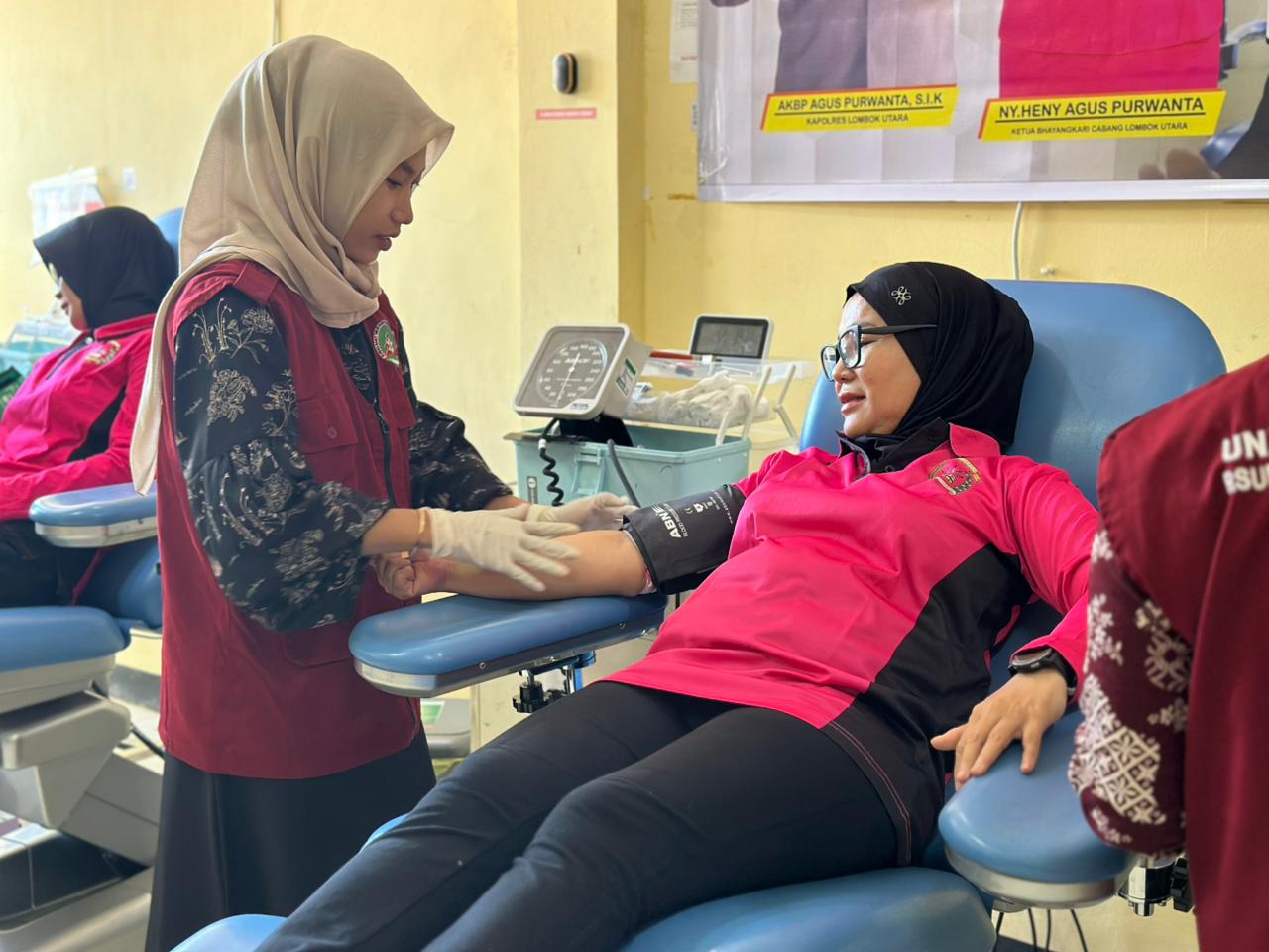Sambut Hari Bhayangkara ke-80, Bhayangkari Lombok Utara Jadikan Donor Darah sebagai Wujud Kemanusiaan dan Deteksi Dini Kesehatan