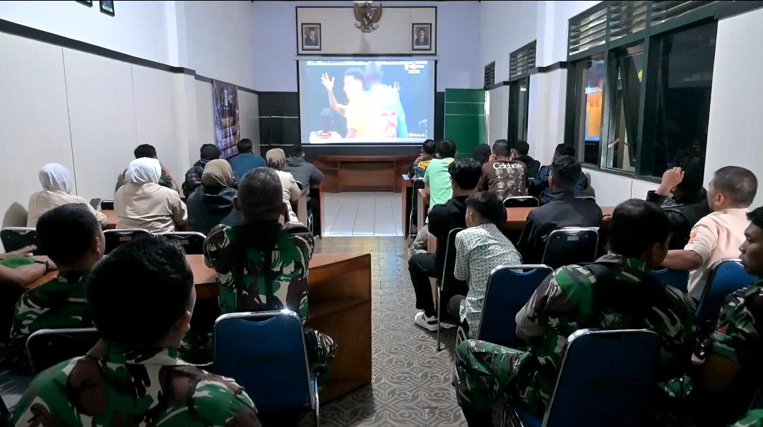 Kodim 0707/Wonosobo Gelar Nonton Bareng Piala Dunia 2026, Wujud Nyata Komunikasi dan Kebersamaan TNI dengan Rakyat