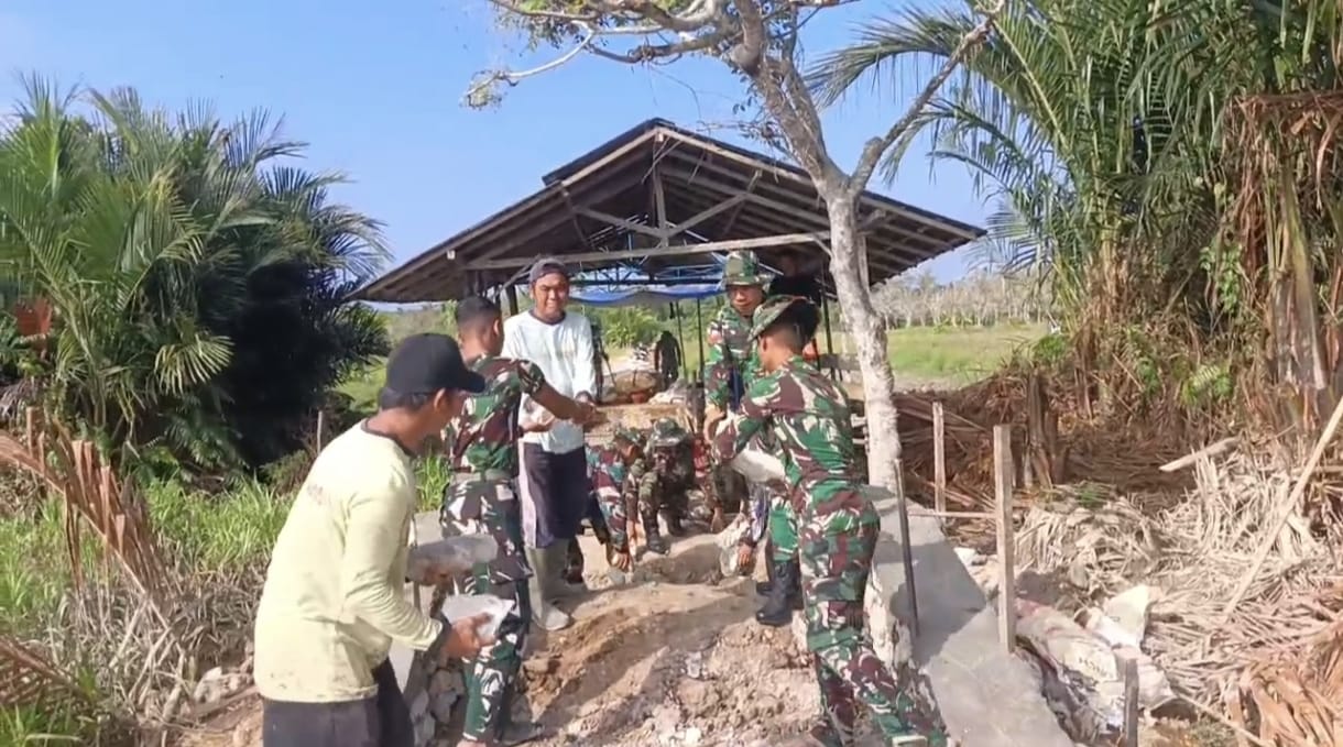 Kodim 1002/HST Optimalkan Pembangunan Empat Jembatan untuk Akses Masyarakat