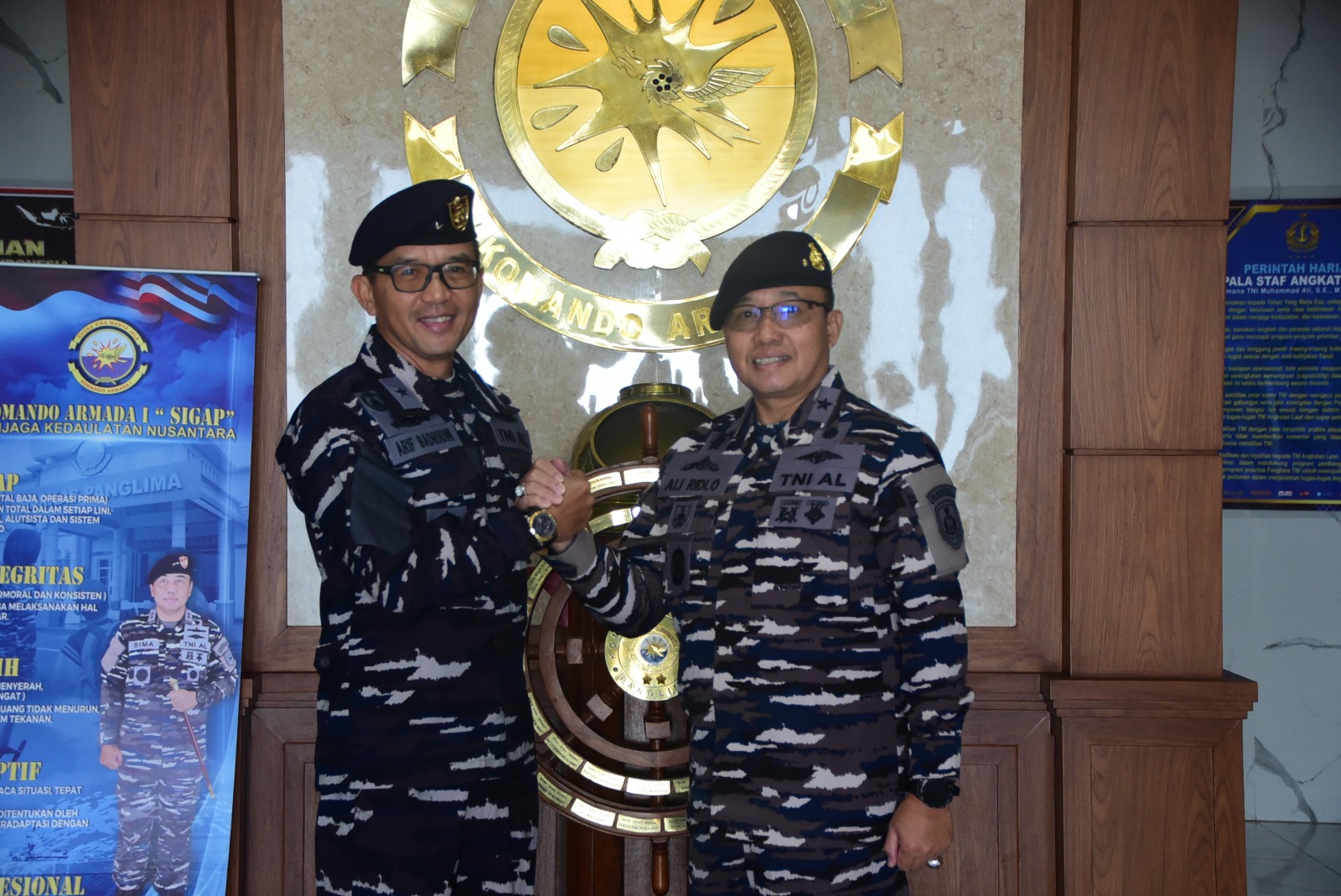 KOARMADA I TERIMA COURTESY CALL KADISKUMAL, PERKUAT PEMAHAMAN PENEGAKKAN HUKUM DI LAUT