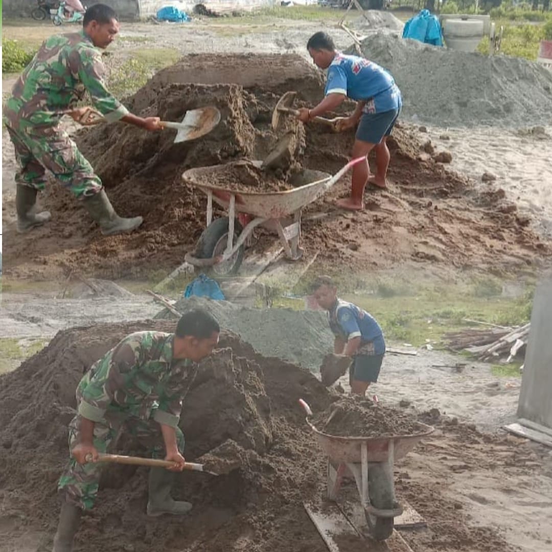 Tak Kenal Hari Libur, Babinsa Koramil 09/Samatiga Sertu Buchari Muslim Tetap Turun Langsung Membantu Warga Desa Suak Seumaseuh