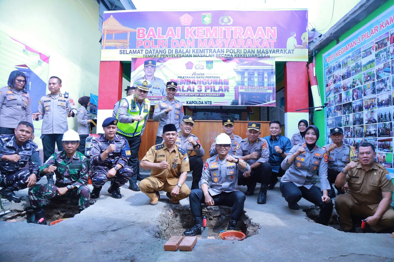 Balai Kemitraan Tiga Pilar Mulai Dibangun, Kapolda NTB Dorong Kolaborasi untuk Kamtibmas