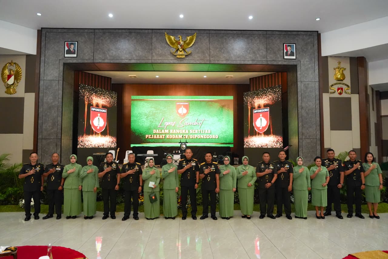 Amanah Berganti, Pengabdian Berlanjut, Pangdam IV/Diponegoro Pimpin Sertijab sejumlah Pejabat Kodam IV/Diponegoro