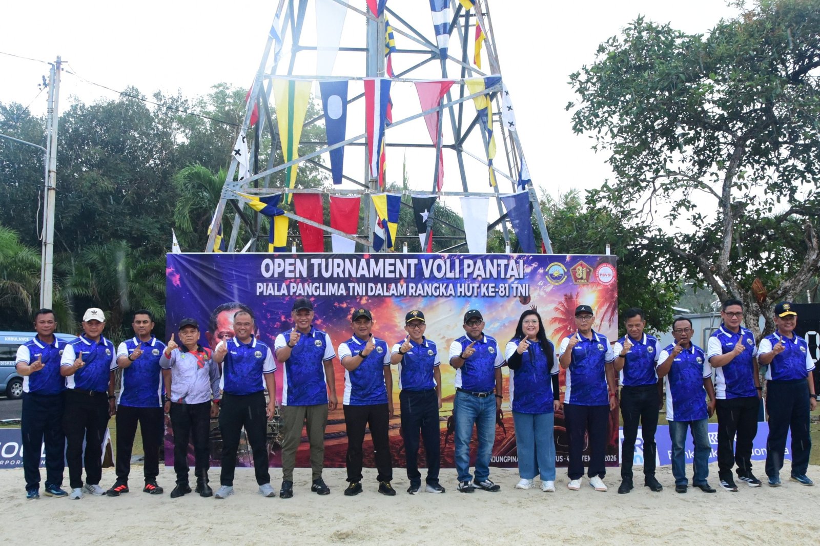 KOARMADA I GELAR OPEN TOURNAMENT VOLI PANTAI PANGLIMA TNI MERIAHKAN HUT KE-81 TNI