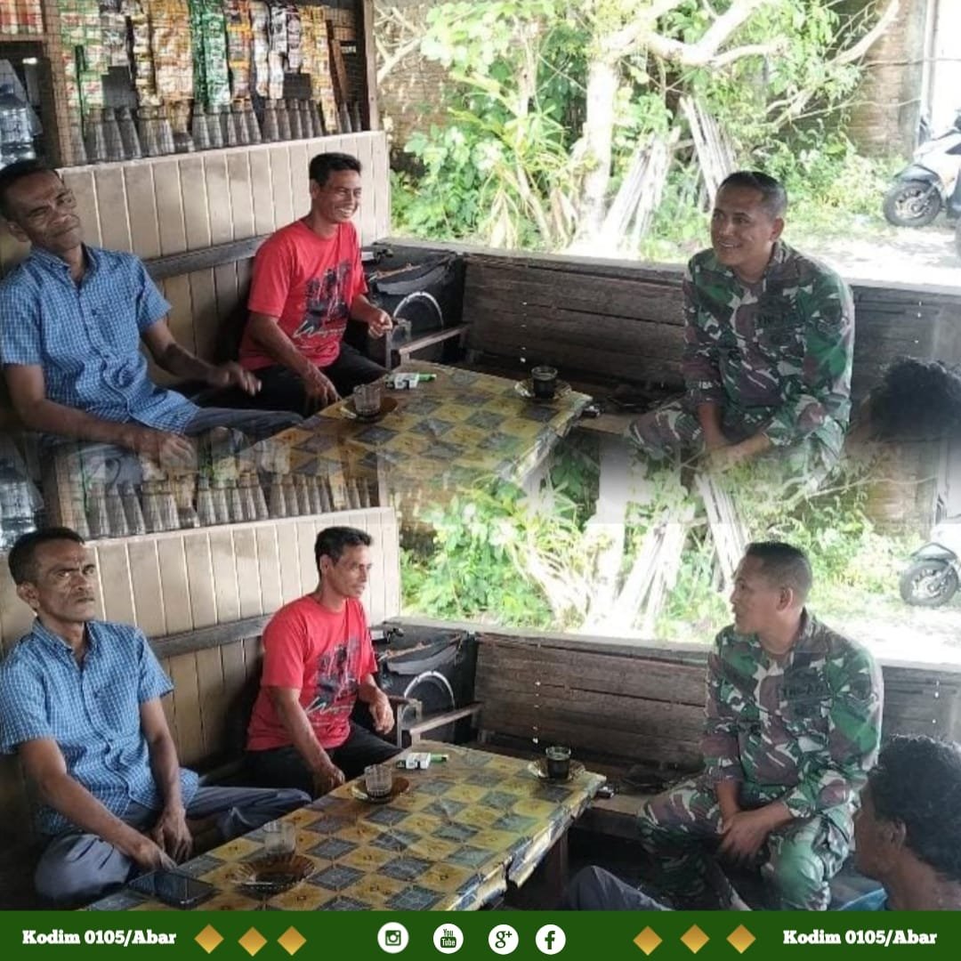 Babinsa Koramil 09/Samatiga Ajak Warga Desa Suak Timah Jaga Kebersihan Lingkungan