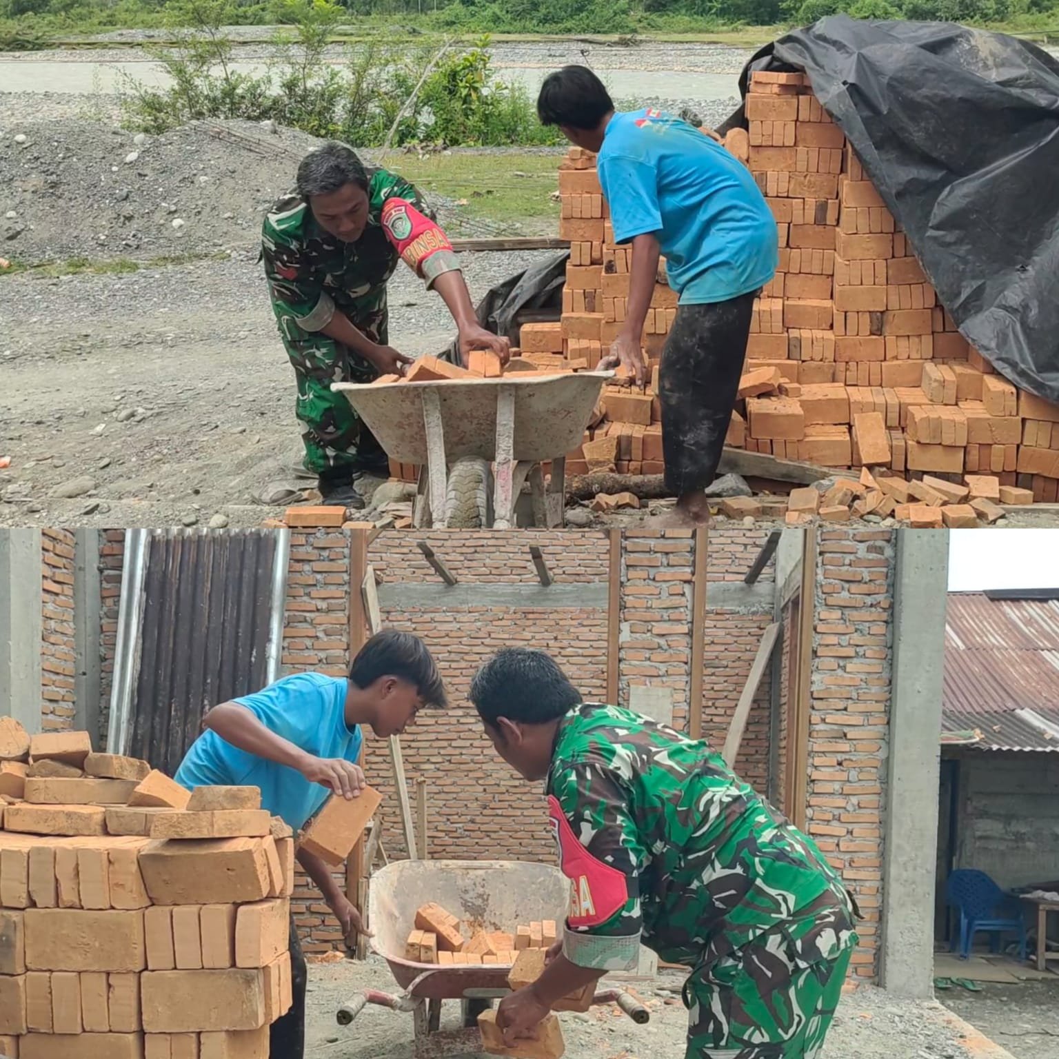Wujud Kepedulian, Babinsa Posramil 05/Pante Ceureumen Turun Langsung Bantu Warga