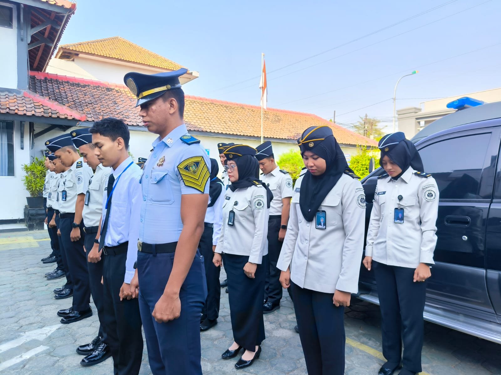 Apel Pagi, Lapas Brebes Sampaikan Duka Heningkan Cipta untuk ASN Gugur di Papua