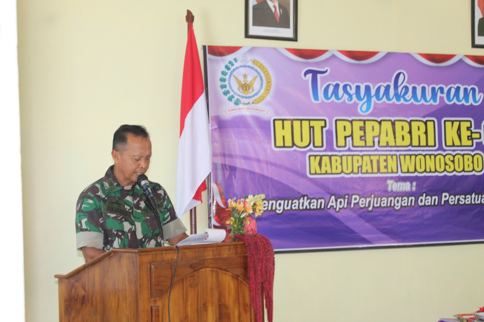 HUT ke-67 PEPABRI, Kasdim Wonosobo: Semangat Pengabdian Tak Berhenti Saat Purnatugas