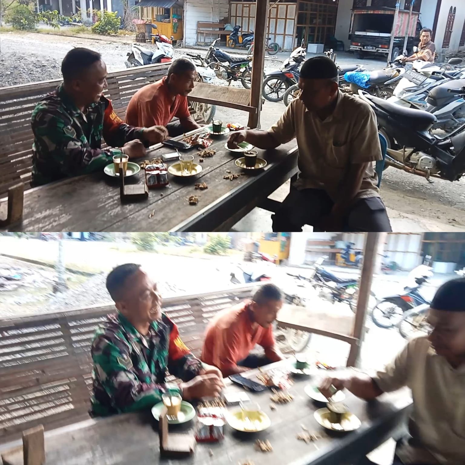 Secangkir Kopi, Sejuta Keakraban: Babinsa Posramil 05/Pante Ceureumen Duduk Bersama Warga