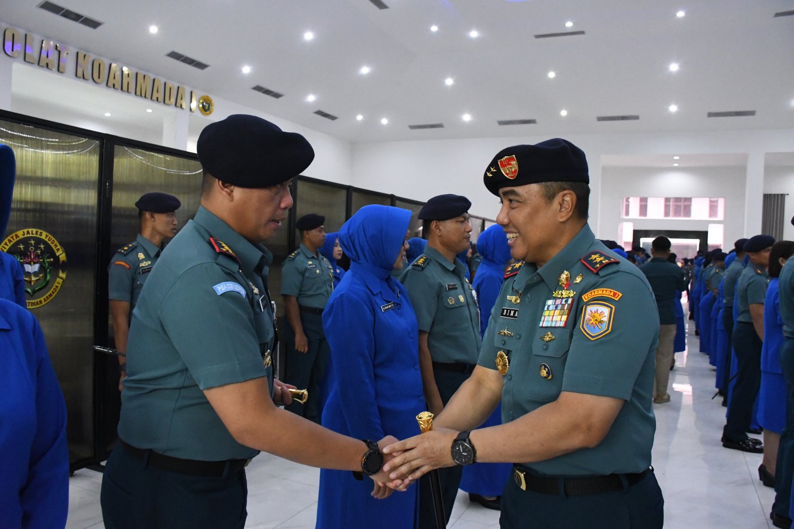 PANGKOARMADA I PIMPIN ACARA LAPORAN KORPS KENAIKAN PANGKAT 47 PAMEN KOARMADA I DI JAKARTA