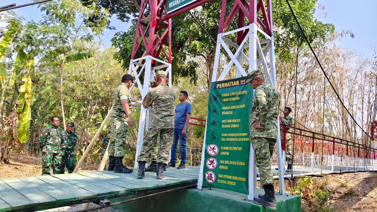 Pastikan Aman Dilalui Warga, Danrem 074/Wrt Cek Langsung 9 Jembatan di Boyolali