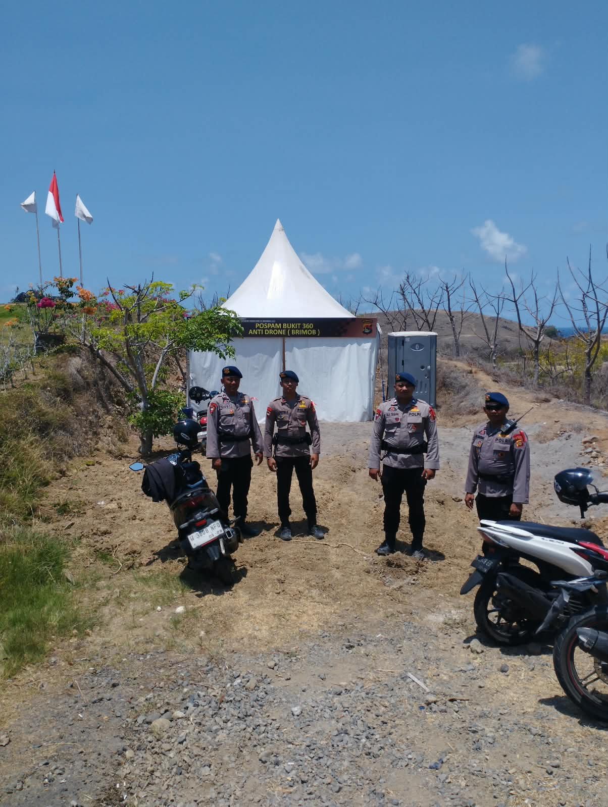 Drone Liar Diantisipasi, Satgas Antidrone Brimob Tempati Bukit 360